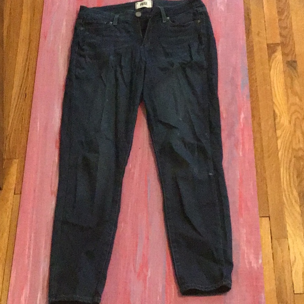 Paige mid rise cropped jeggings.